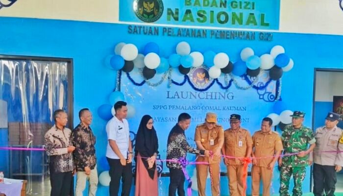 Wabup Nurkholes Resmikan Dapur SPPG Kauman , Danramil Comal Mendampingi