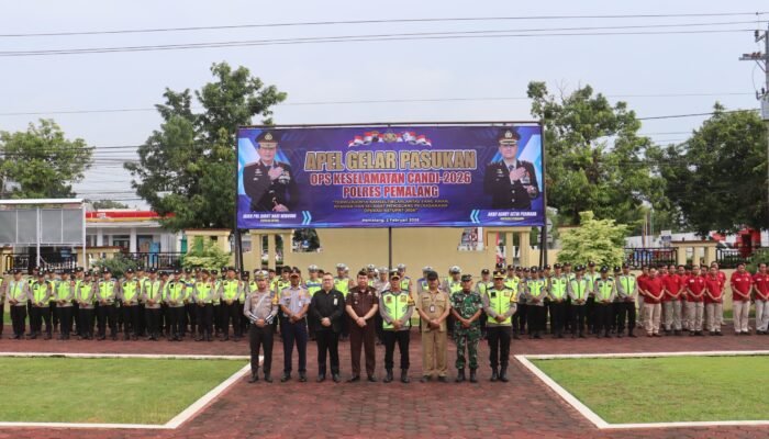 Danramil Comal Hadiri Gelar Upacara Operasi Keselamatan Candi 2026 di Polres Pemalang