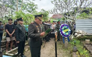 Penghormatan Terakhir bagi Peltu Purwoko, Dandim Pemalang Pimpin Prosesi Pemakaman Militer