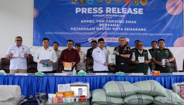 Penyelundupan 90,2 Ton Kratom Terbongkar di Semarang, Wagub Jateng Puji Sinergi Aparat
