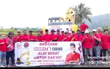 PDI Perjuangan Bersama Balane Harris Turino Bergerak Cepat, Bantu Pengerukan Sungai Kali Keruh dan Distribusi Air Bersih