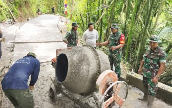 Dandim 0709/Kebumen Tinjau Pelaksanaan TMMD Reguler Ke 127 Di Desa Somagede