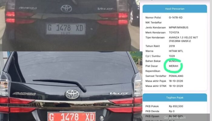 Ganti Plat Merah Jadi Putih, Sekdin Perpuska Pemalang Minta Maaf