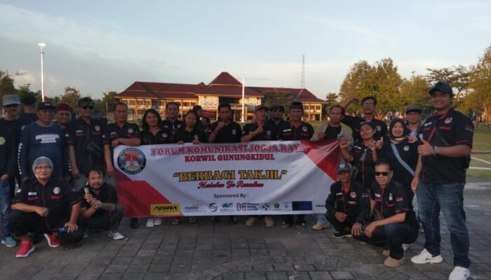 FKJR ‘Serbu’ Titik Nol Wonosari, 600 Paket Takjil Ludes Seketika