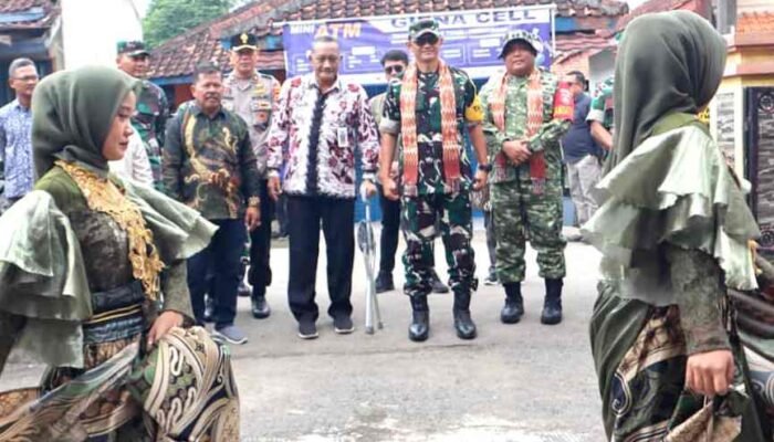 Nuansa Budaya Kental Melekat di Kunjungan Wasev Mabes TNI AD ke TMMD Reguler ke-127 Brebes