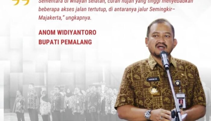 Cuaca Ekstrem Intai Pemalang, Bupati Instruksikan ASN Siaga Penuh