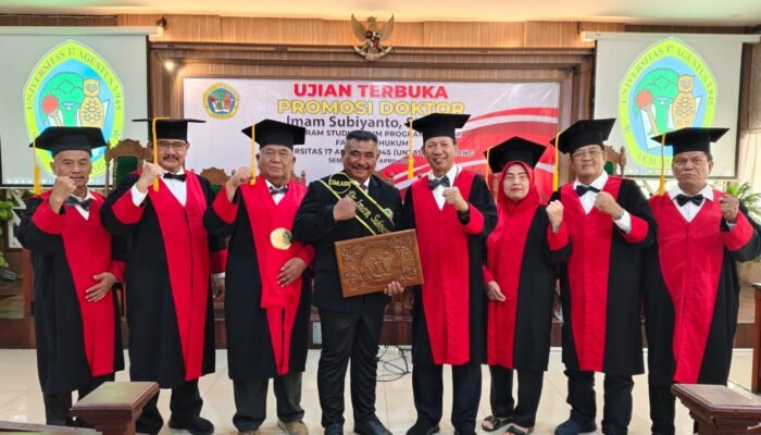 Sabet Predikat Cumlaude, Imam Subiyanto Resmi Sandang Gelar Doktor Hukum UNTAG