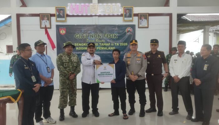 Bupati Pemalang Resmi Buka TMMD Sengkuyung II di Desa Klareyan