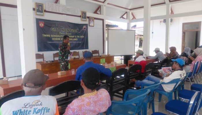 Bukan Sekadar Fisik, TMMD Kodim Pemalang “Sasar” Mental dan Pengetahuan Warga Klareyan