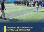 Rayakan Mayday, Bupati Anom Lepas Kick-Off Turnamen Minisoccer Antarperusahaan