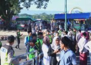 Ratusan Polisi Dikerahkan Amankan Pemberangkatan Jamaah Haji di Pekalongan