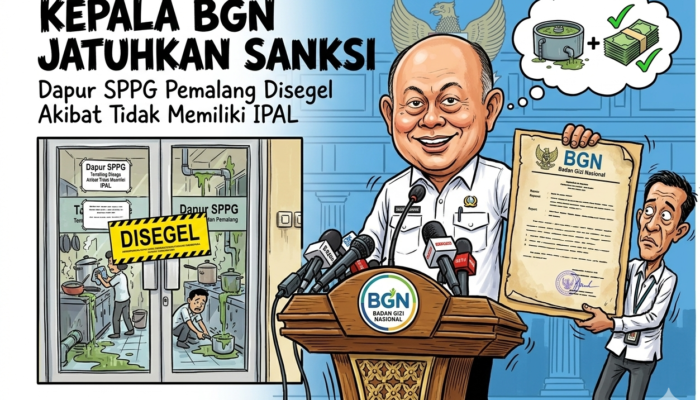 Limbah Bermasalah, Anggaran 11 Dapur Makan Gratis di Pemalang Resmi Dibekukan!