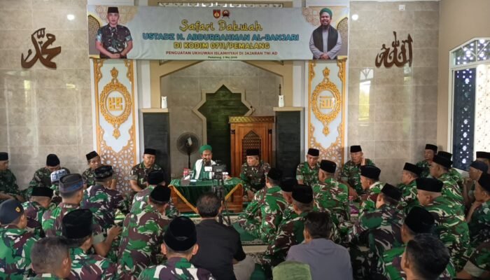 Prajurit Kodim Pemalang Pertebal Iman Lewat Safari Dakwah