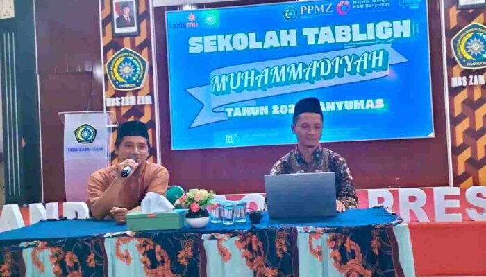 Antusias Tinggi, 57 Peserta dari 5 Kabupaten Ikuti Kuliah Perdana Sekolah Tabligh PWM Jateng di Banyumas Raya