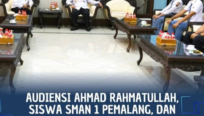 Pamit ke Bupati, Dua Pelajar Terbaik Pemalang Siap Taklukkan Seleksi Paskibraka Jateng