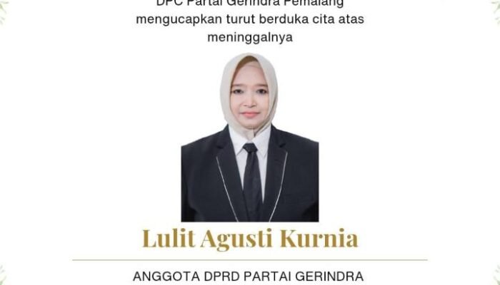 Gerindra Pemalang Berduka Lagi, Anggota DPRD Lulit Agusti Kurnia Tutup Usia