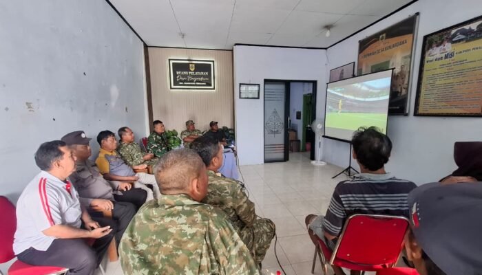 Meksiko vs Korsel Memanas, Koramil Taman Gelar Nobar Piala Dunia 2026 Bareng Warga Banjardawa
