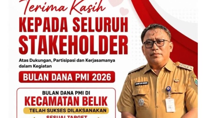 Gotong Royong Nyata: Kecamatan Belik Raih Target 100% Penggalangan Dana PMI 2026