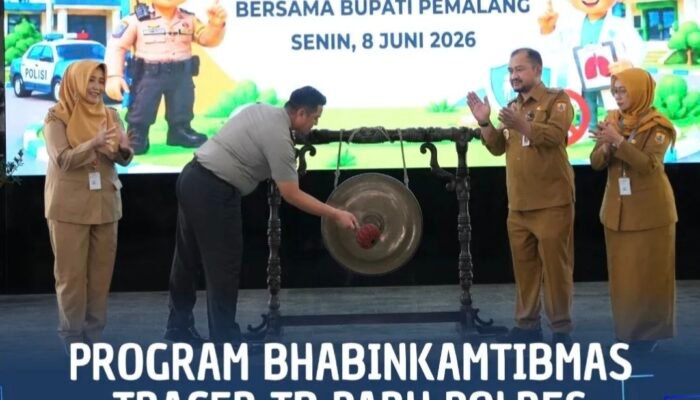 Indonesia Peringkat 2 Dunia Kasus TB, Bupati Pemalang Dampingi Kapolres Pemalang Resmi Terjunkan Bhabinkamtibmas Tracer TB Masuk Desa