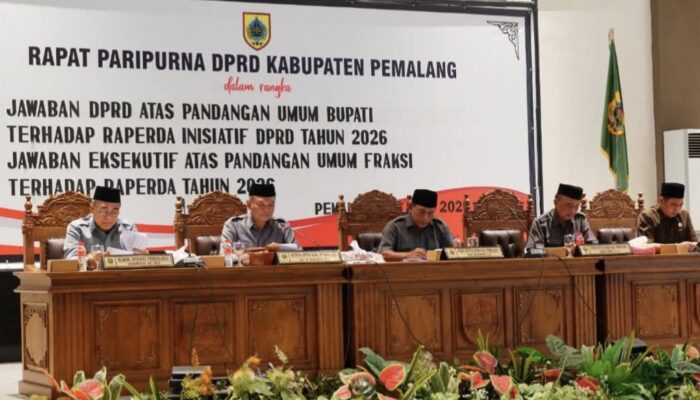 Gelar Rapat Paripurna, DPRD Pemalang  Bahas Raperda