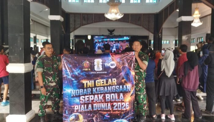 Heboh! Ribuan Warga Pemalang Padati Pendopo, Nobar Piala Dunia 2026 Bareng Dandim dan Bupati