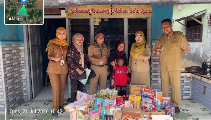Jamin Hak Anak, Pemkab Pemalang Salurkan Bansos di Desa Pecangakan