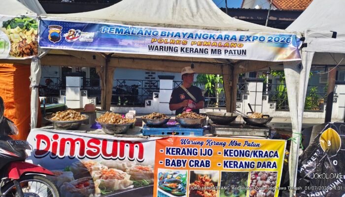 Viral di Bhayangkara Ekspo 2026, Kuliner Kerang Mbak Patun Pemalang Diserbu Pembeli