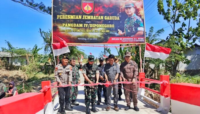 Kasi Intelijen Kejari Pemalang Hadiri Peresmian Jembatan Perintis Garuda di Desa Payung, Wujud Pengawasan Pembangunan