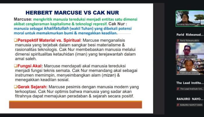 Manusia Di Zaman Edan: Lead Institute Paramadina Bahas Kritik & Ide Filosofis Herbert Marcuse & Cak Nur