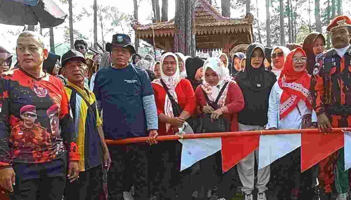 Jalan Sehat HUT Ke-81 RI di Tuk Sirah Winduaji Paguyangan Dibanjiri Ribuan Warga