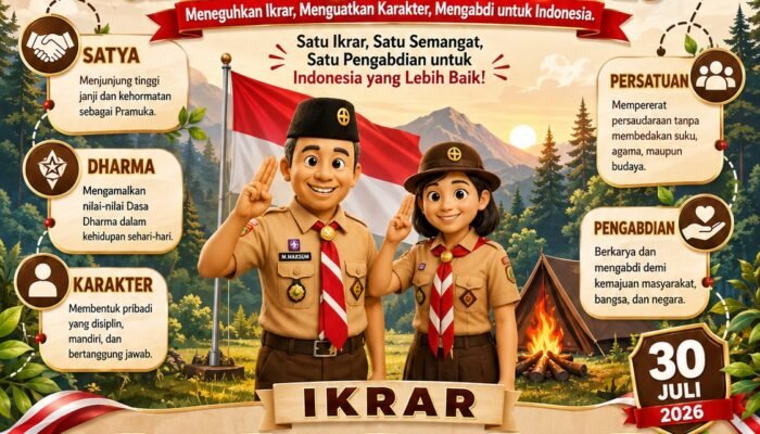 Pesan Tegas Camat Comal di Hari Pramuka 2026: Teguhkan Ikrar, Kuatkan Karakter Bangsa!