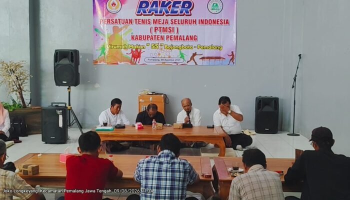 PTMSI Atur Strategi Kebangkitan Tenis Meja Pemalang, Siapkan Muscablub Pilih Ketua Baru