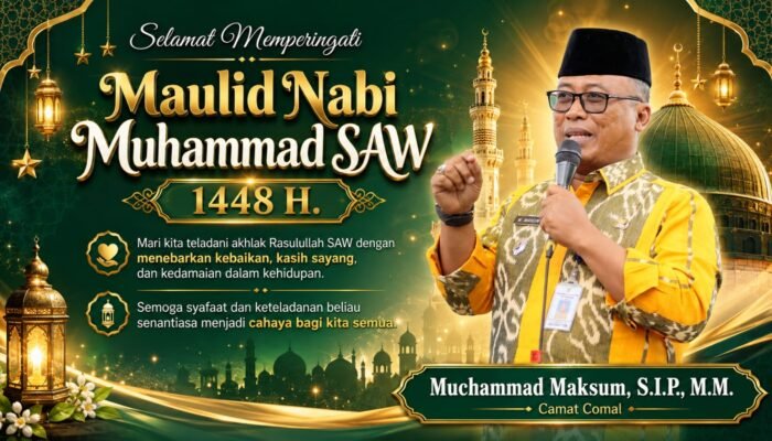 Makna Maulid Nabi 1448 H, Camat Comal Ajak Warga Teladani Akhlak Rasulullah