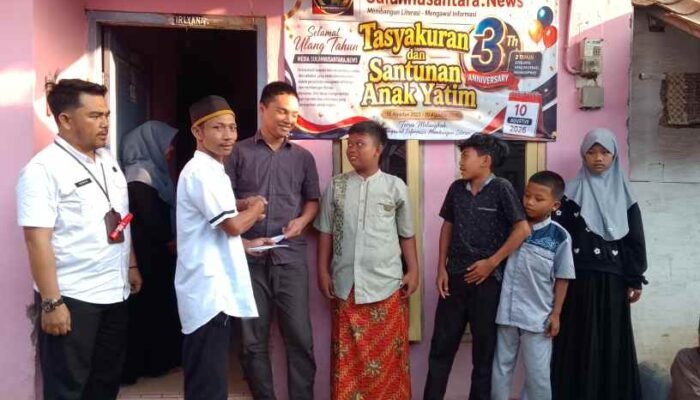 Merayakan 3 Tahun Dengan Cahaya Kebaikan Media Suluhnusantara Gelar Tasyakuran dan Santunan Anak Yatim