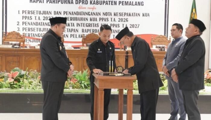 DPRD Pemalang Gelar Rapat Paripurna Sahkan KUA-PPAS 2027 dan Pertanggungjawaban APBD 2025
