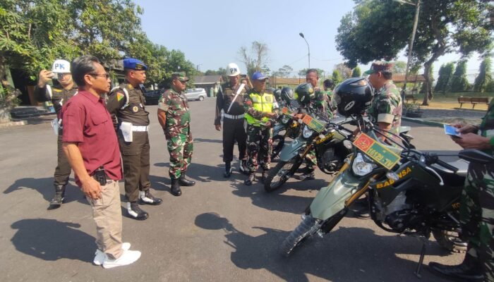 Razia Militer di Pemalang: Subdenpom Periksa Puluhan Kendaraan Kodim 0711