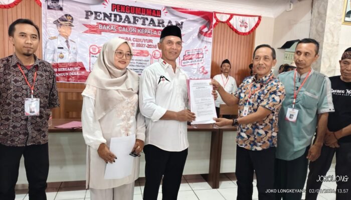 Ribuan Warga Antar Yoyok Kusnondo Daftar Pilkades Cibuyur 2026, Siap Lanjutkan Pengabdian