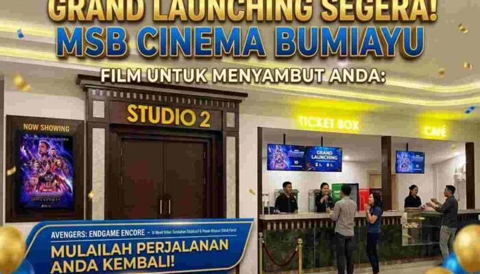 MSB Cinema Bumiayu Segera Launching, Film Avengers: Endgame Encore Siap Menghibur