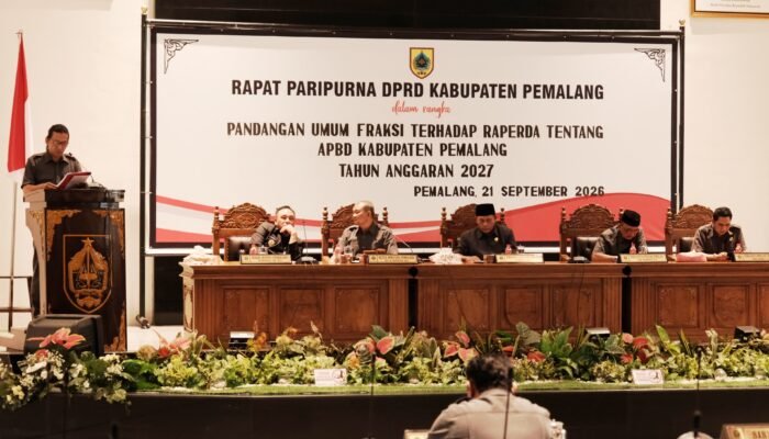 Gelarv Rapat Paripurna, DPRD Pemalang  Bahas APBD Pemalang 2027 Jalan Rusak Hingga Pengangguran 