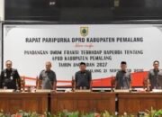 Gelar Rapat Paripurna, DPRD Pemalang Sampaikan Pandangan Umum RAPBD 2027