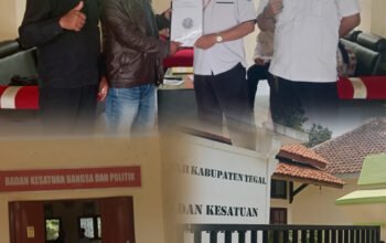 DPP INSPI Serahkan Berkas Pendaftaran Organisasi ke Kesbangpol Kabupaten Tegal