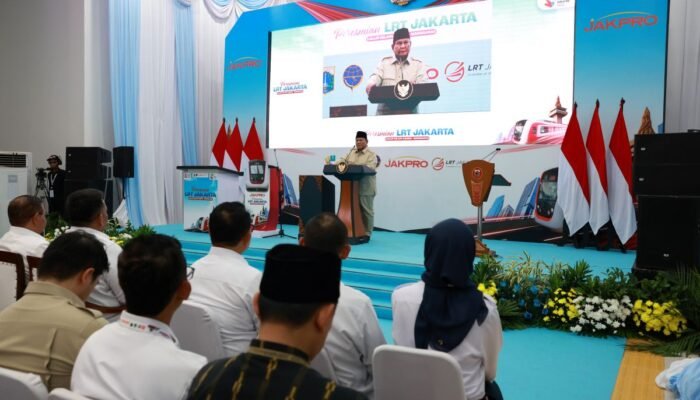 Resmikan LRT Kelapa Gading–Manggarai, Prabowo: Bukti Indonesia Mampu Kelola Aglomerasi dengan 42 Juta Penduduk