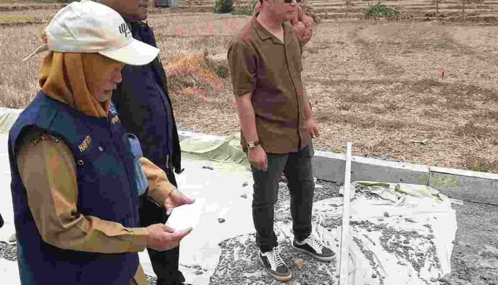 Komisi III DPRD Brebes Sidak Dua Proyek Jalan di Wilayah  Selatan, Temukan Retakan Cor Beton
