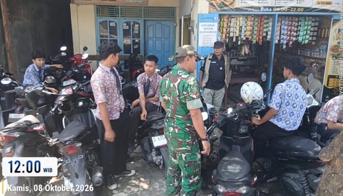 Siswa Asyik Nongkrong Saat Jam Pelajaran, Tim Gabungan Belik Langsung Bergerak